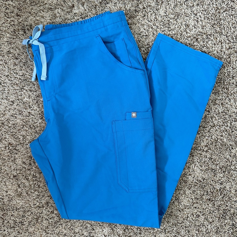 Figs Capri Blue Yola Skinny Scrub Pants
